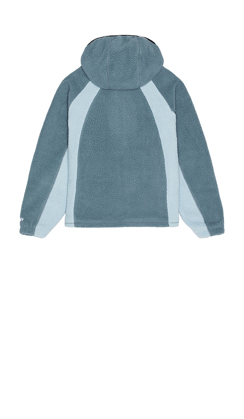 Obey Alta Fleece Hooded Jacket In Blue