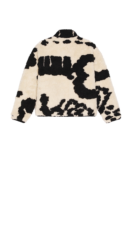Obey Shaggy Sherpa Jacket In White