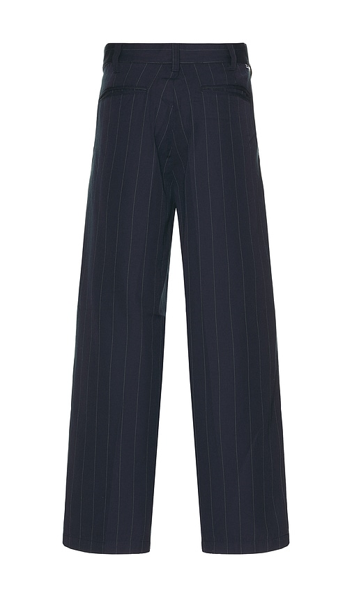 Obey Dean Stripe Pleated Pant In Black
