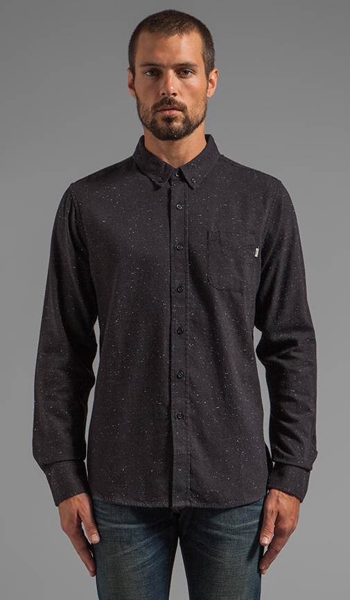 Last Call Flannel Button Down with Speckles