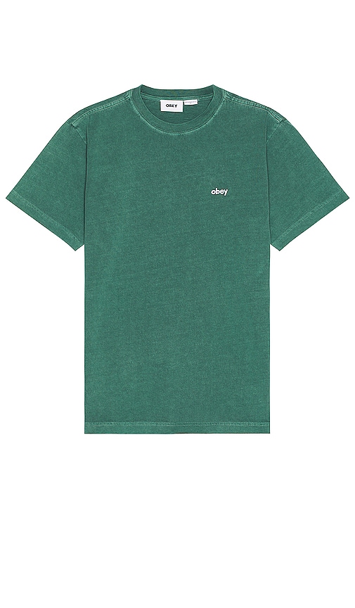 OBEY LOWERCASE PIGMENT SHORT SLEEVE TEE