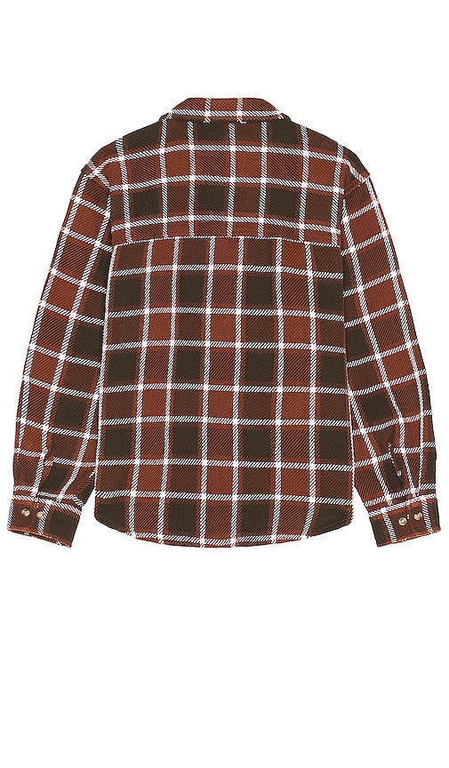 Shop Obey Bigwig Plaid Woven Shirt In Brown