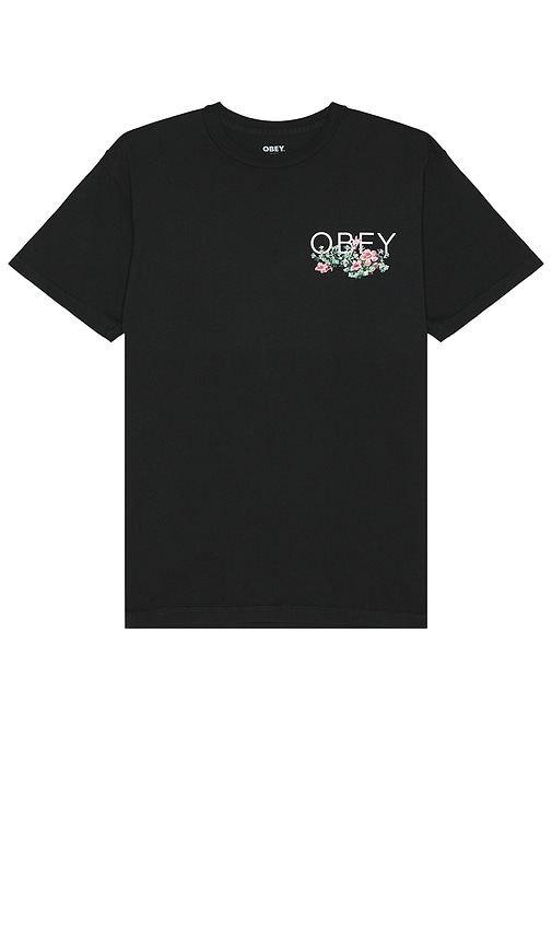 Shop Obey Leave Me Alone Tee In Black