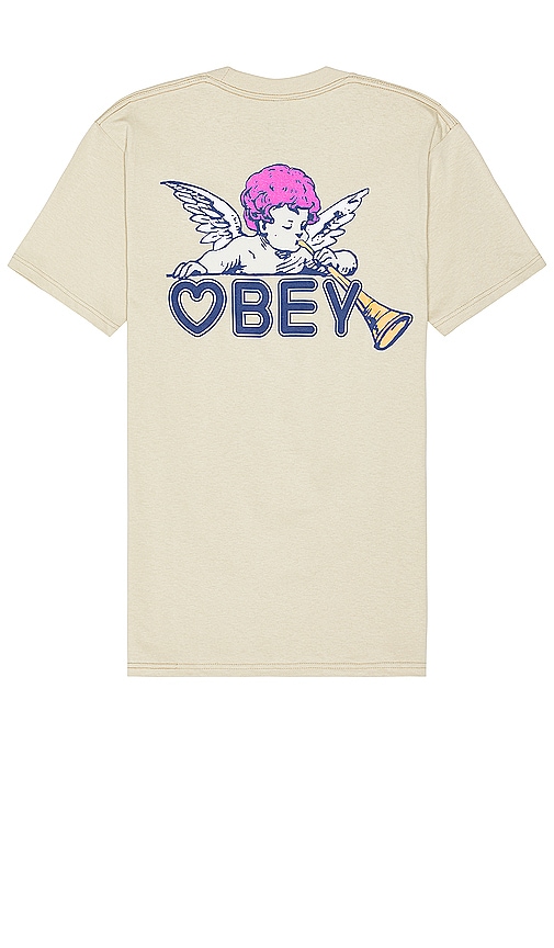 Obey Baby Angel Tee In 沙色