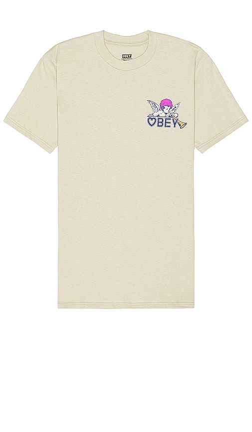 Shop Obey Baby Angel Tee In 沙色