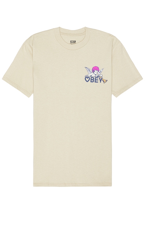 Shop Obey Baby Angel Tee In 沙色