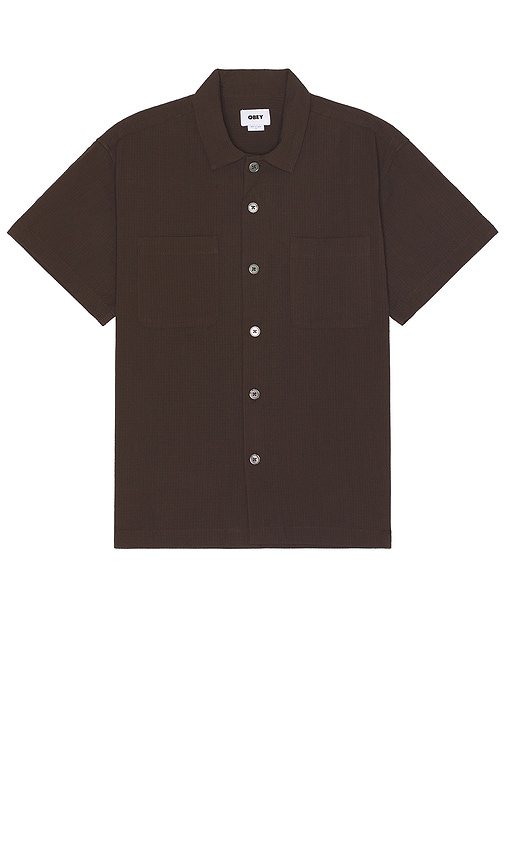 Obey Sunrise Shirt in Java Brown