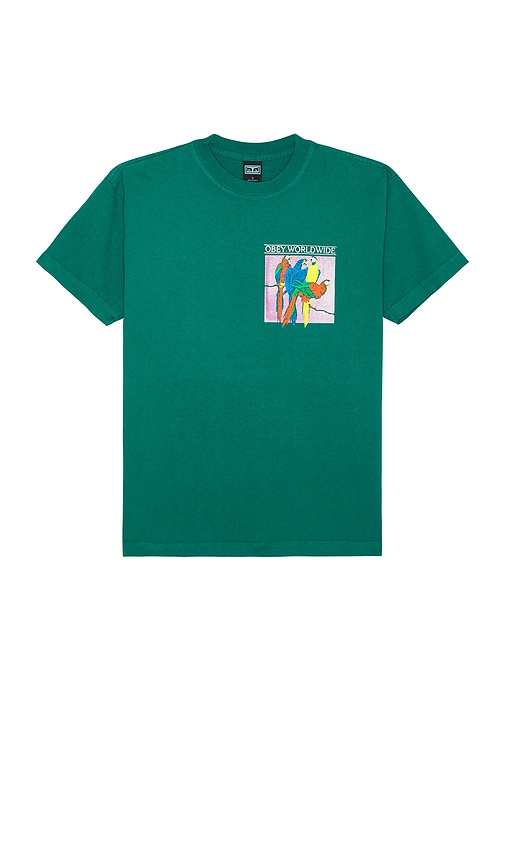 Shop Obey Respect & Protect Tee In Adventure Green