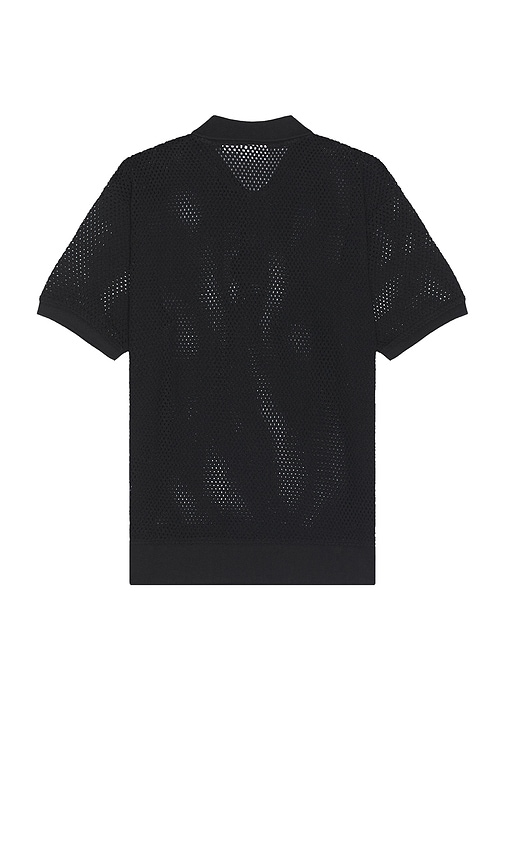 Shop Obey Duke Mesh Polo In Black