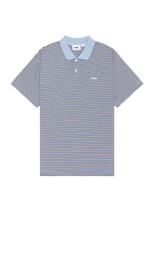 Obey Bigwig Corpo Polo in Academy Navy Multi