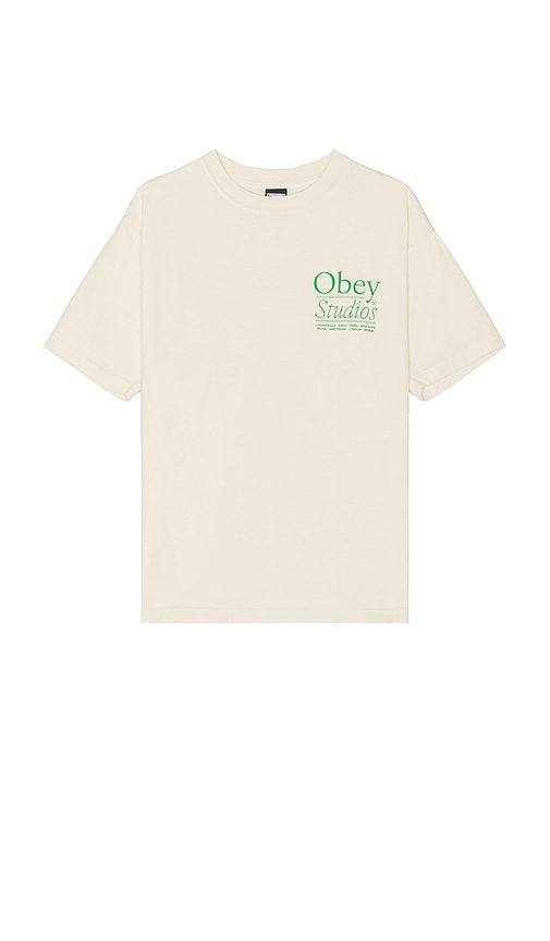 Shop Obey Studios Tee In Sago