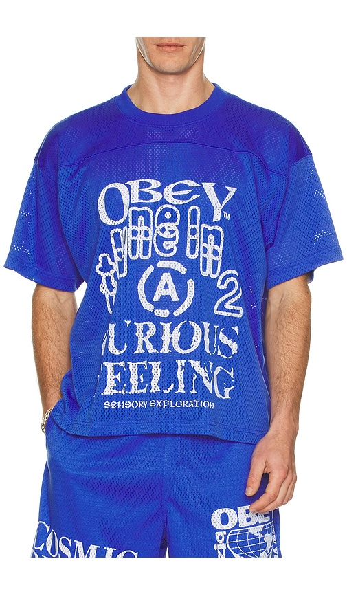  Obey Jersey Shirt Elm Practice In Blue. Größe M. Also In L. 