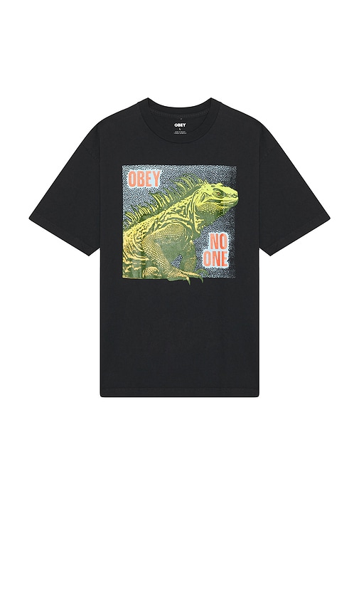 No One Reptile Tee in Black. - size S (also in L, M, XL/1X)