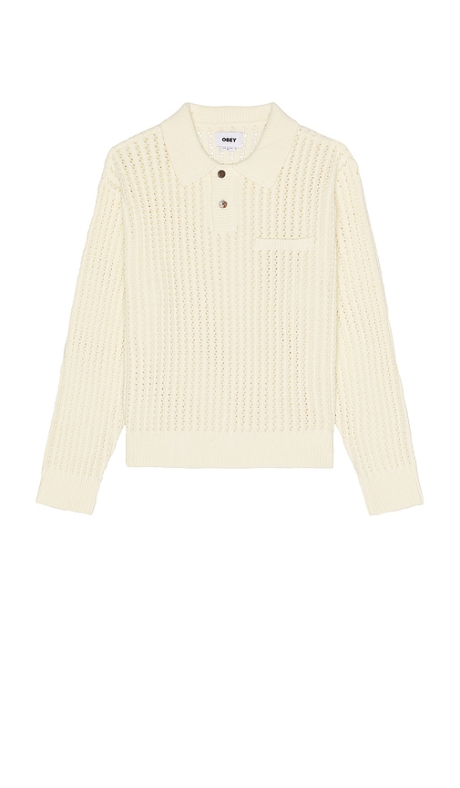 Duane Sweater Polo in Cream. - size L (also in M, S, XL/1X) - Obey - Modalova