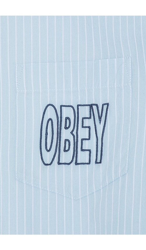  Obey Hemd Bigwig In Blue. Größe M. Also In L. 