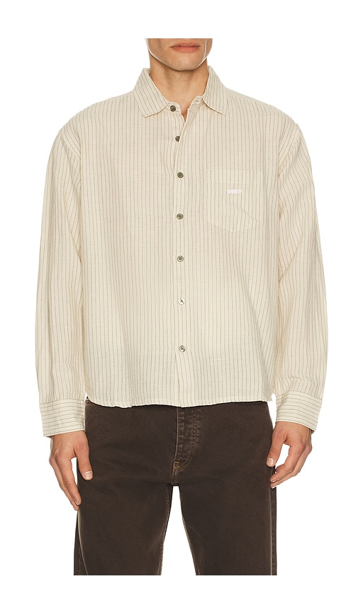 Obey Nelson Woven Shirt In Multi
