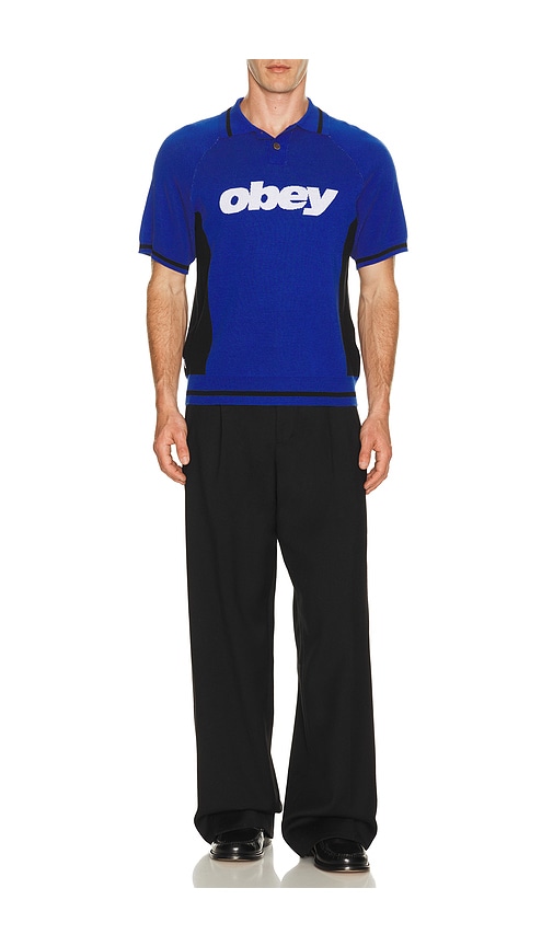  Obey Polo-sweatshirt Sport In Royal. Größe M. Also In S, L, Xl/1x. 