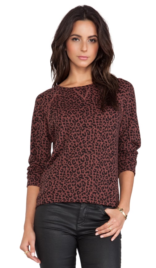 obey cheetah print sweatshirt