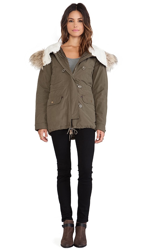 Observer Parka with Faux Fur Trim