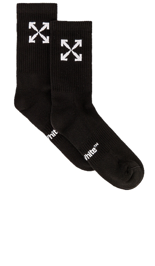 OFF-WHITE Arrow Sport Socks in Black