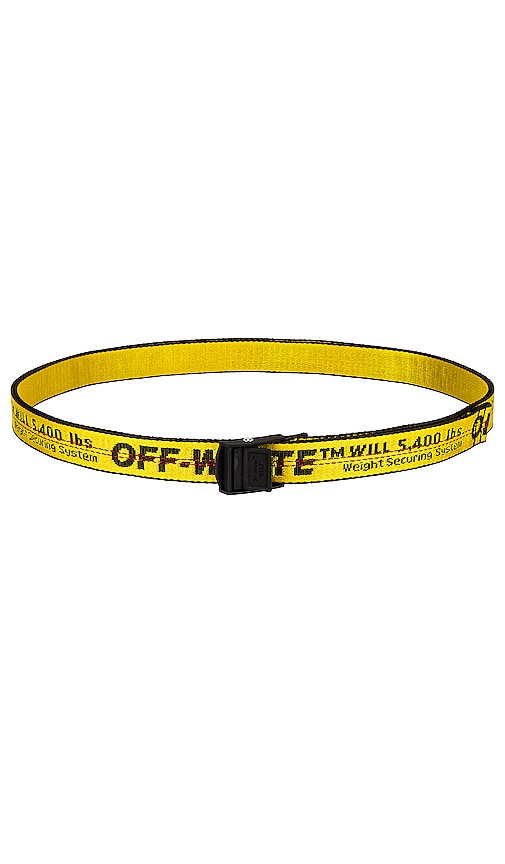 OFF-WHITE Classic Mini Industrial Belt in Yellow