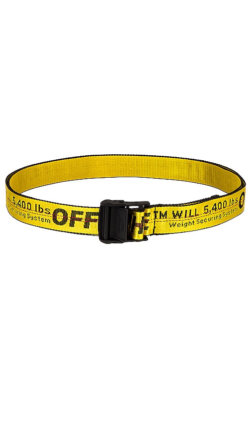 OFF-WHITE Classic Industrial Belt in Yellow