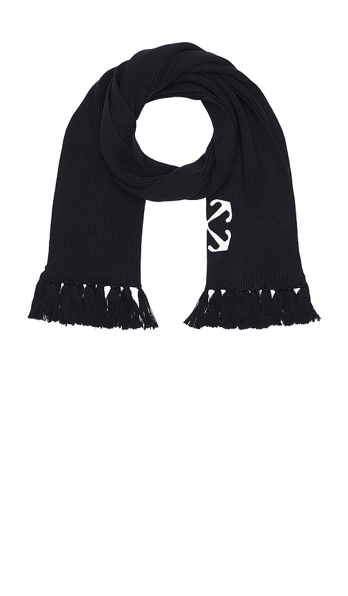 Shop Off-white Arrow Scarf In 블랙