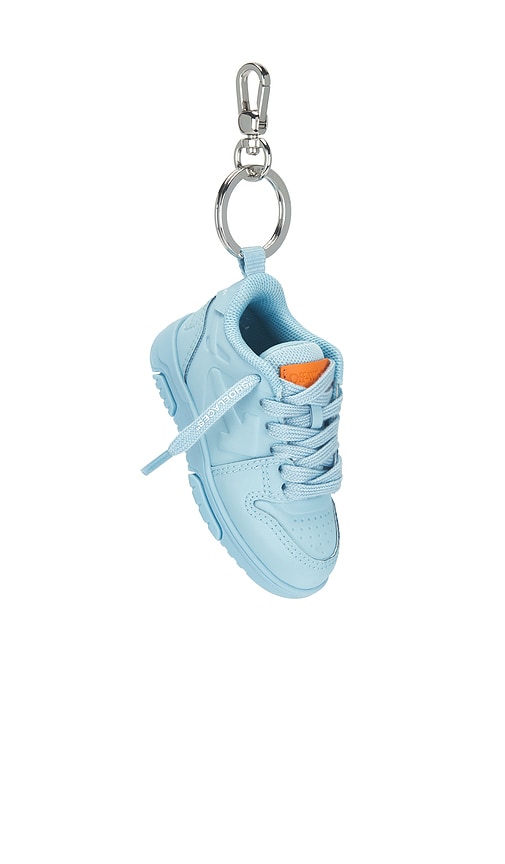 OFF-WHITE Ooo Keyring in Baby Blue 145$