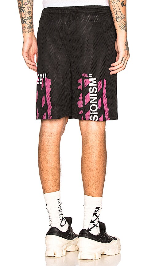 Diagonal Stencil Mesh Shorts