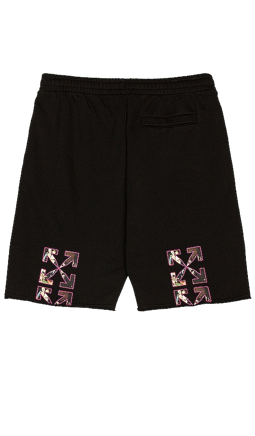 Off-White★CARAVAGGIO ARROW スウェット ショートパンツ OFF-WHITE CARAVAGGIO スウェットショートパンツ - Black