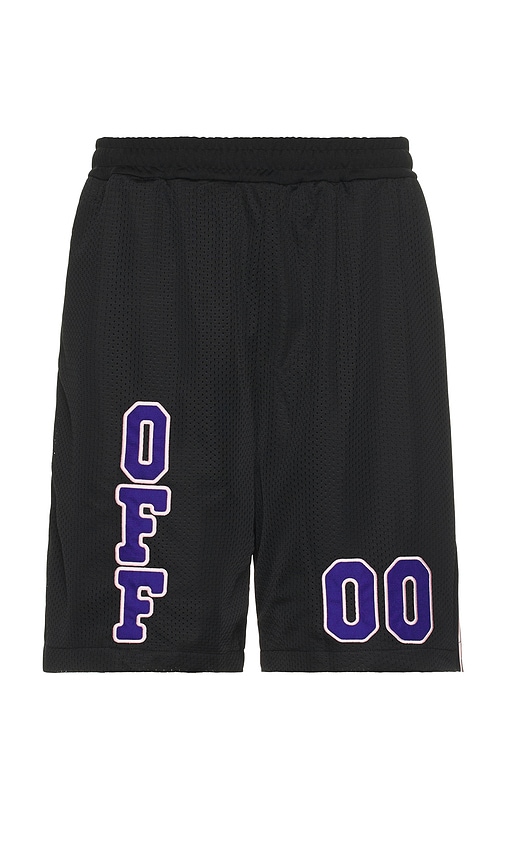 Shop Off-white Mesh Basketball Shorts In 블랙