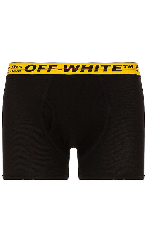 OFF-WHITE Single Boxer in Black & Yellow
