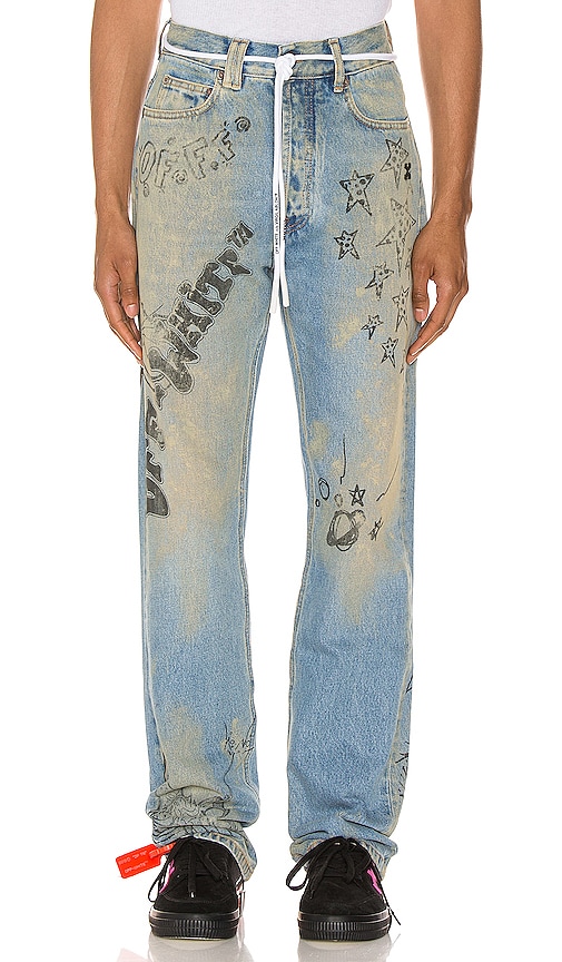 off white jean