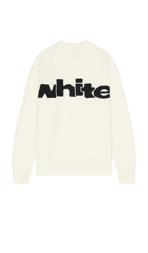 Shop Off-white Shared Logo Knit Crewneck In 크림