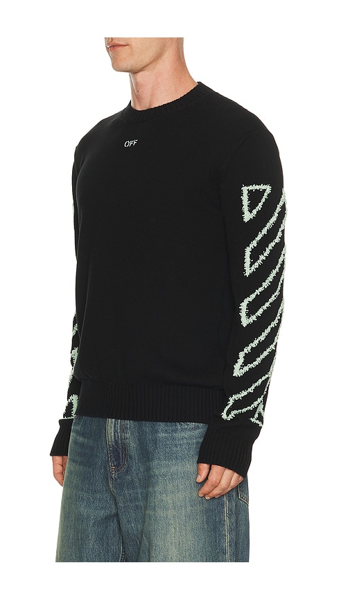  Off-white Strick Fuzzy Knit In Black. Größe S. Also In M, L, Xl/1x. 