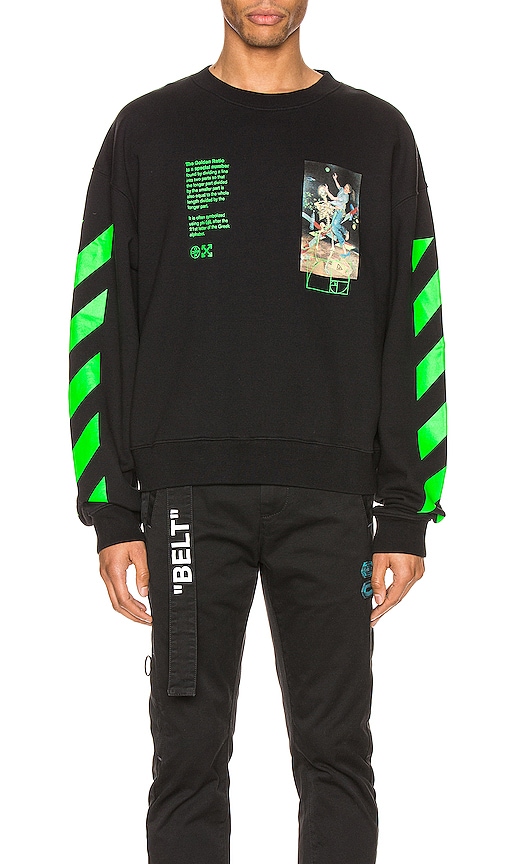 OFF-WHITE PASCAL クルーネックスウェットシャツ,OFFF-MK24