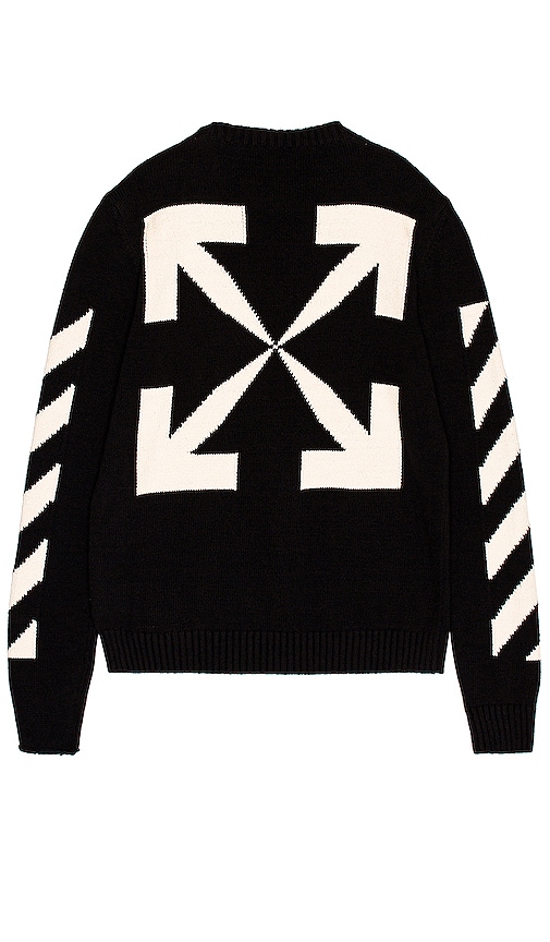 OFF-WHITE Diag Knit Sweater in Black | REVOLVE