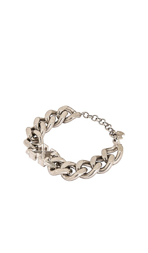 OFF-WHITE Arrow Chained Bracelet in Silver