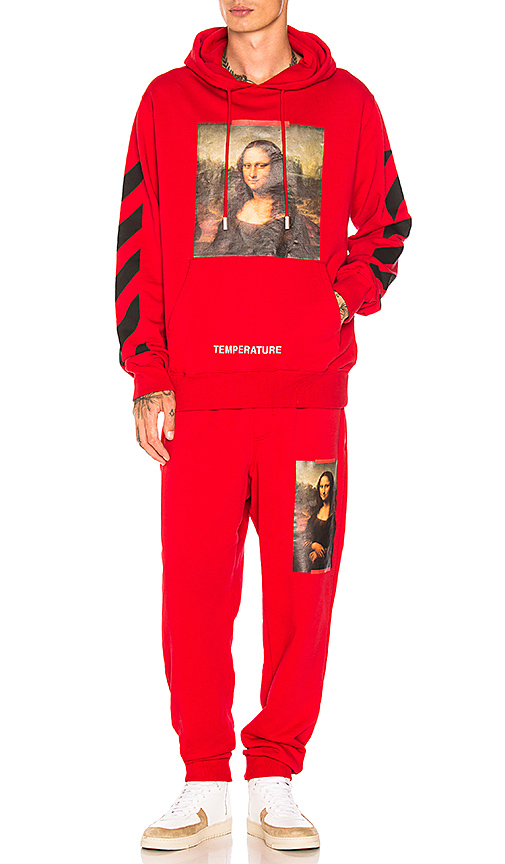 mona lisa red hoodie