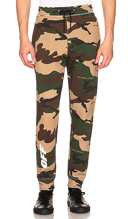 white camo sweatpants