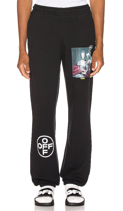 OFF-WHITE Marian De Silva Sweatpants in Black Multi | REVOLVE