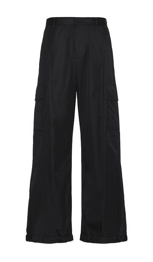 Shop Off-white Emb Nylon Cargo Pant In 黑色