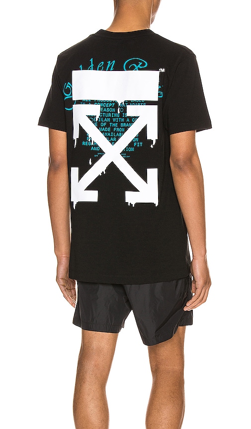 OFF-WHITE DRIPPING ARROWS SLIM TEE,OFFF-MS149