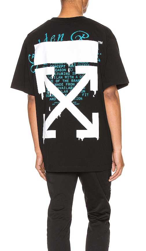 OFF-WHITE DRIPPING ARROWS OVER TEE,OFFF-MS155