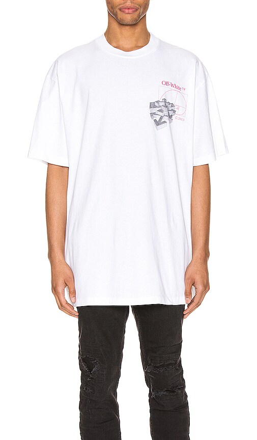 OFF-WHITE GOLDEN RATIO OVER TEE,OFFF-MS156