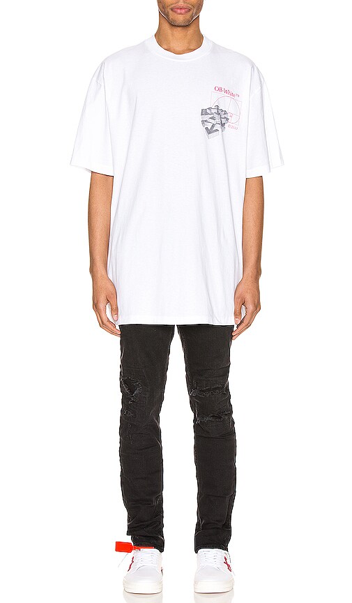 OFF-WHITE GOLDEN RATIO OVER TEE,OFFF-MS156