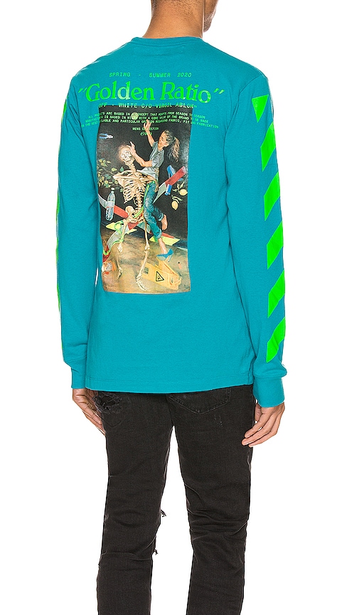 OFF-WHITE PASCAL PAINTING LONG SLEEVE TEE,OFFF-MS162