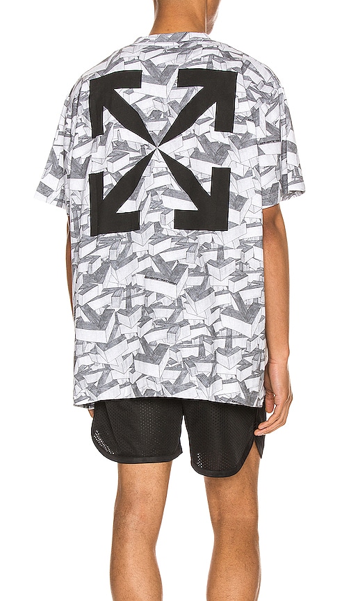 OFF-WHITE ARROWS PATTERN OVER TEE,OFFF-MS164