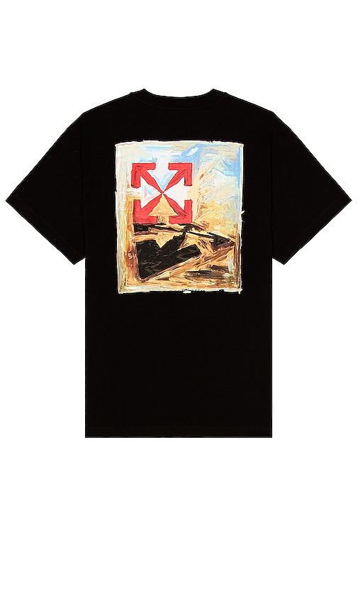 OFF-WHITE Arrow On Canvas Tee in Black | REVOLVE