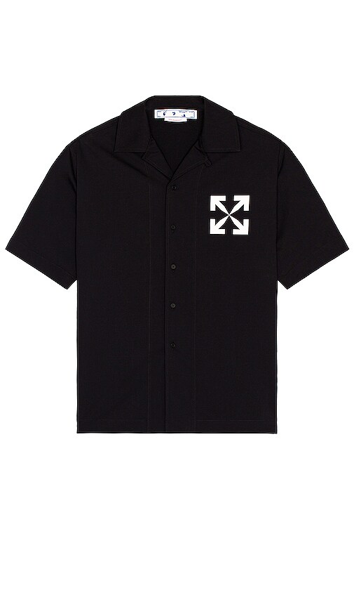 OFF-WHITE Single Arrow Holiday Shirt in Black & White